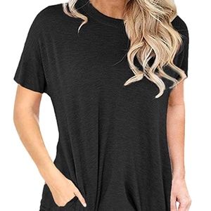 Black Baggy Pocket T Shirt - Size XL